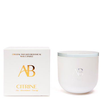 Citrine Crystal 340g Candle